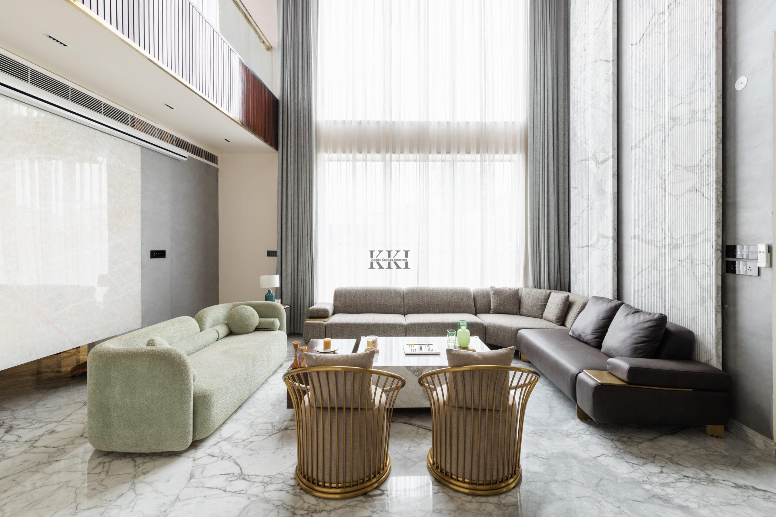 living room design for the modern home in jaipur