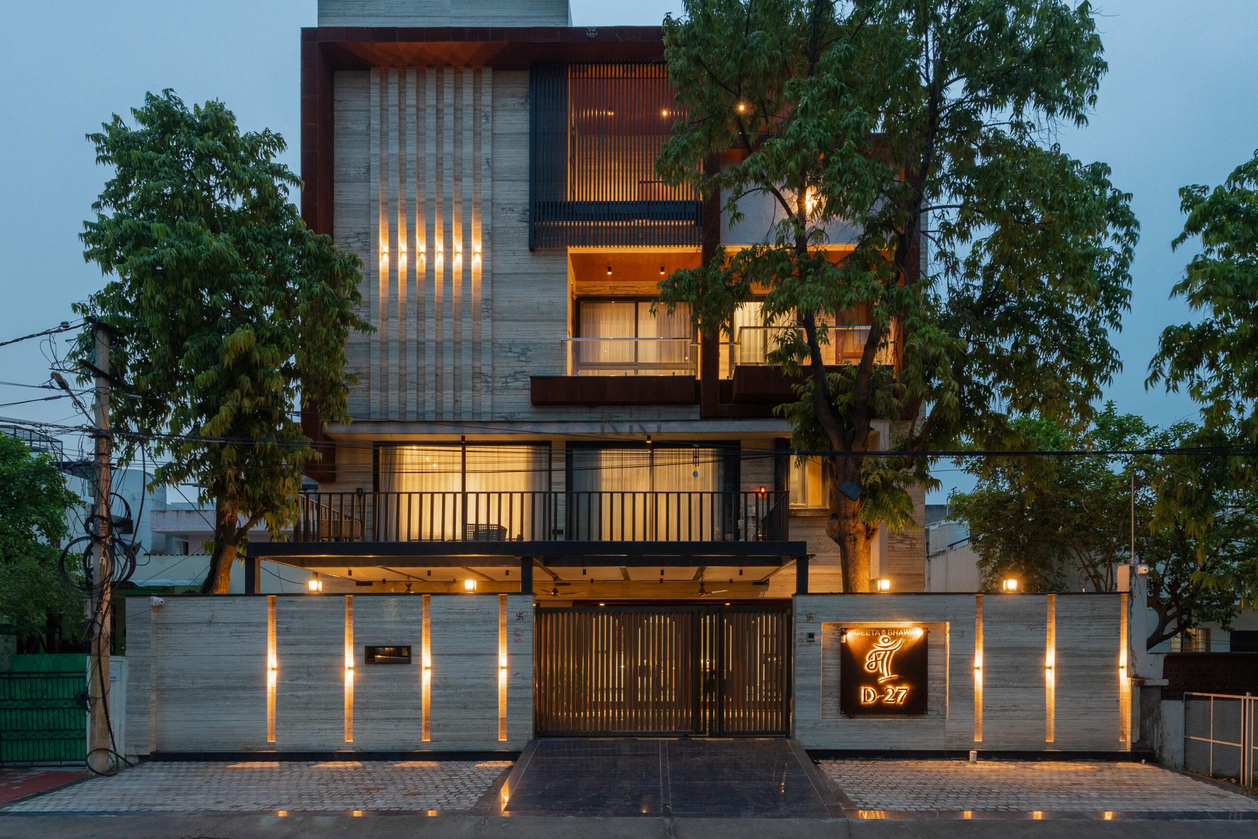 Jaipur home elevation design by Kamal Kavita Interiors interior designer from jaipur