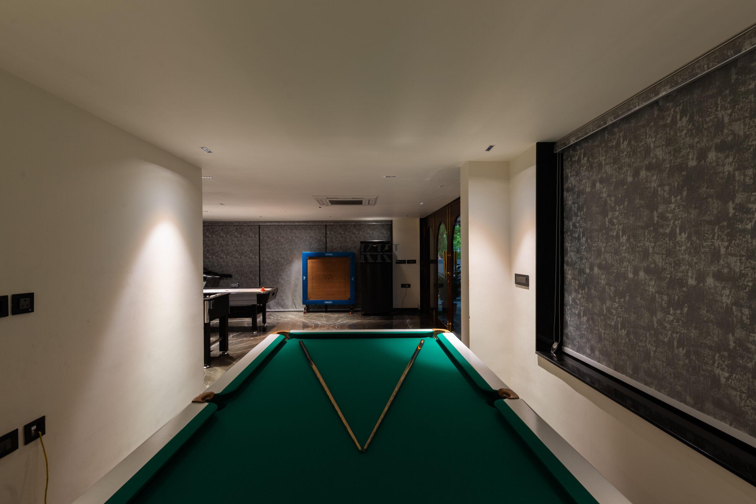 Gaming zone designed by Kamal Kavita Interiors