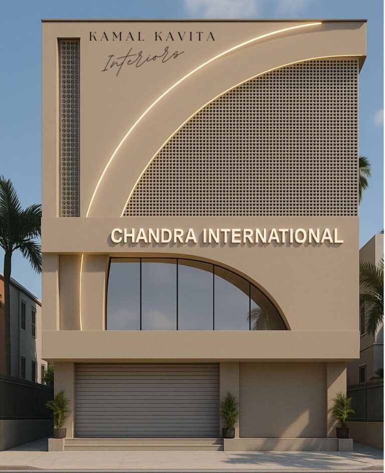 3 Storey - Store Elevation Design Jaipur by Interior Designer | Kamal ...